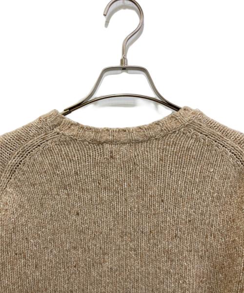 POLO RALPH LAUREN（ポロ・ラルフローレン）POLO RALPH LAUREN (ポロ・ラルフローレン) ロゴクルーネックニット ブラウン サイズ:XSの古着・服飾アイテム