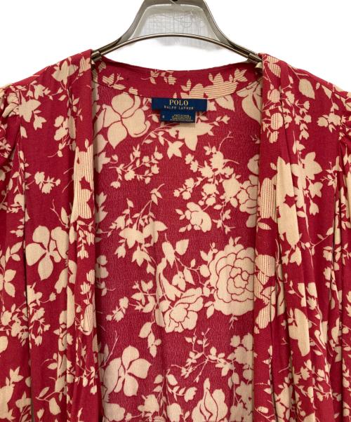 POLO RALPH LAUREN（ポロ・ラルフローレン）POLO RALPH LAUREN (ポロ・ラルフローレン) 総柄ワンピース レッドの古着・服飾アイテム