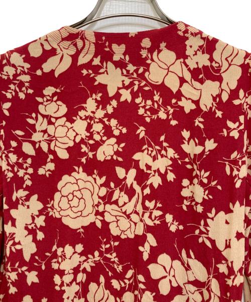 POLO RALPH LAUREN（ポロ・ラルフローレン）POLO RALPH LAUREN (ポロ・ラルフローレン) 総柄ワンピース レッドの古着・服飾アイテム