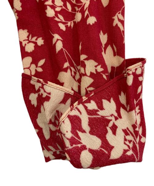 POLO RALPH LAUREN（ポロ・ラルフローレン）POLO RALPH LAUREN (ポロ・ラルフローレン) 総柄ワンピース レッドの古着・服飾アイテム