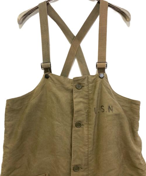 U'S NAVY（アメリカ海軍）U'S NAVY (アメリカ海軍) N-1DECK PANTS オリーブ サイズ:LARGEの古着・服飾アイテム