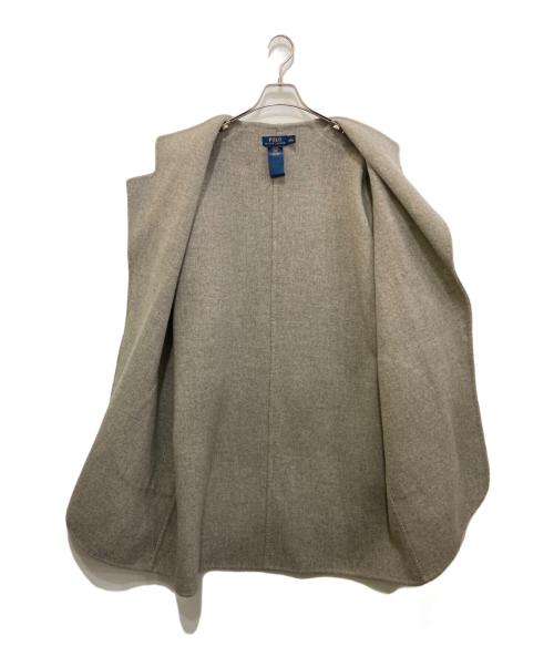 POLO RALPH LAUREN（ポロ・ラルフローレン）POLO RALPH LAUREN (ポロ・ラルフローレン) ウールアクリルノーカラーコート グレー サイズ:Lの古着・服飾アイテム