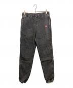 DIESELディーゼル）の古着「D-LAB テーパードトラックデニムパンツ」｜ブラック