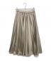 MACKINTOSH LONDON (マッキントッシュ ロンドン) レザーライクサテンプリーツスカート　G5S03-320-06 ベージュ サイズ:36：8000円