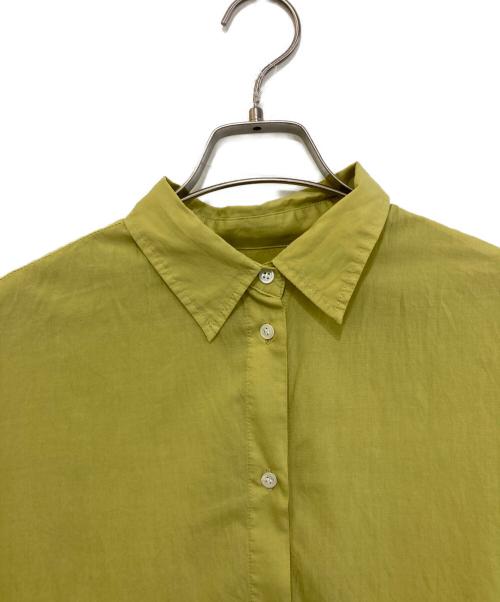 Spick and Span（スピック＆スパン）Spick and Span (スピック＆スパン) ガーメントダイカシュクールシャツ　25050200204130 イエロー サイズ:Fの古着・服飾アイテム
