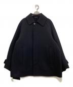 H BEAUTY&YOUTHエイチ ビューティー&ユース）の古着「REVER PLENTY SHORT COAT　1225-104-9541」｜ブラック