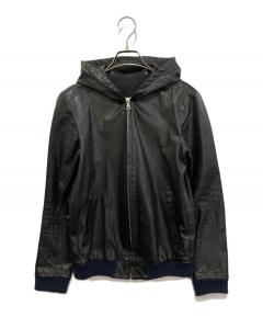 中古・古着通販】LIDnM (リドム) ラムレザーシングルライダース
