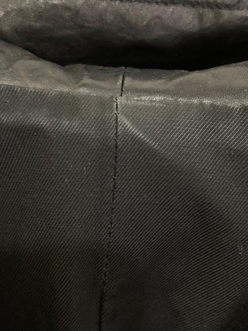 古着（フルギ）古着 (フルギ) フーデットレザージャケット ブラック サイズ:実寸参照の古着・服飾アイテム