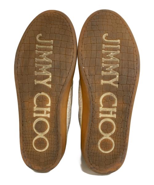 JIMMY CHOO（ジミーチュウ）JIMMY CHOO (ジミーチュウ) 型押しハイカットスニーカー グレー サイズ:42の古着・服飾アイテム