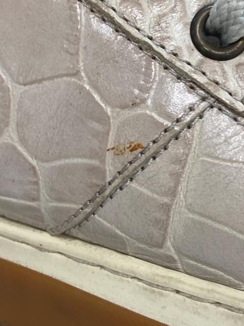 JIMMY CHOO（ジミーチュウ）JIMMY CHOO (ジミーチュウ) 型押しハイカットスニーカー グレー サイズ:42の古着・服飾アイテム