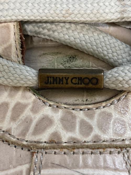 JIMMY CHOO（ジミーチュウ）JIMMY CHOO (ジミーチュウ) 型押しハイカットスニーカー グレー サイズ:42の古着・服飾アイテム