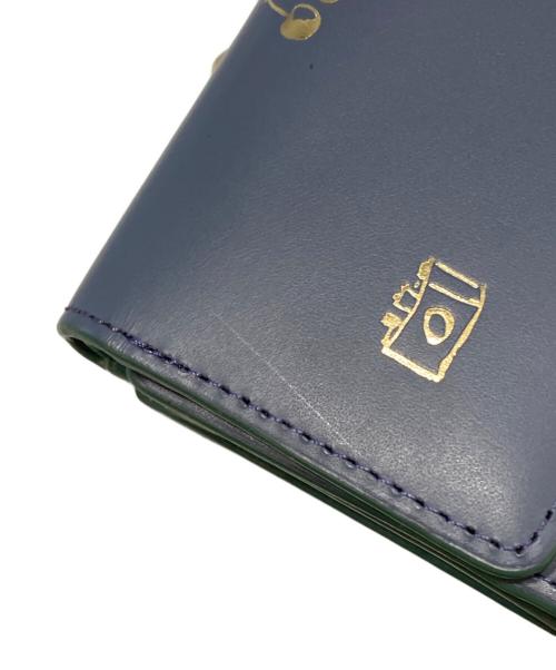 PAUL SMITH（ポールスミス）PAUL SMITH (ポールスミス) ミックスドゥードゥル がま口3つ折り財布 ネイビーの古着・服飾アイテム