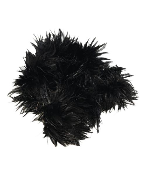 ANN DEMEULEMEESTER（アンドゥムルメステール）ANN DEMEULEMEESTER (アンドゥムルメステール) 90's~00's フェザーストール ブラックの古着・服飾アイテム