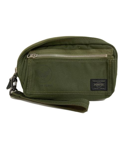 PORTER（ポーター）PORTER (ポーター) フライングエースポーチ オリーブの古着・服飾アイテム