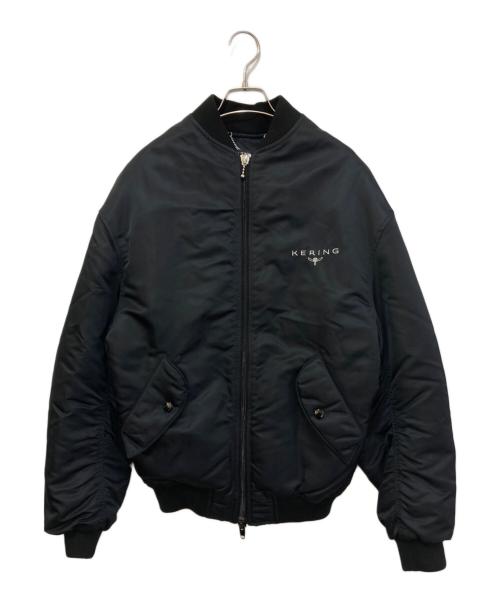 BALENCIAGA（バレンシアガ）BALENCIAGA (バレンシアガ) ケリングロゴ ボンバージャケット ネイビー サイズ:44の古着・服飾アイテム