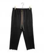 RICK OWENSリックオウエンス）の古着「ASTAIRES CROPPED PANTS」｜ブラック
