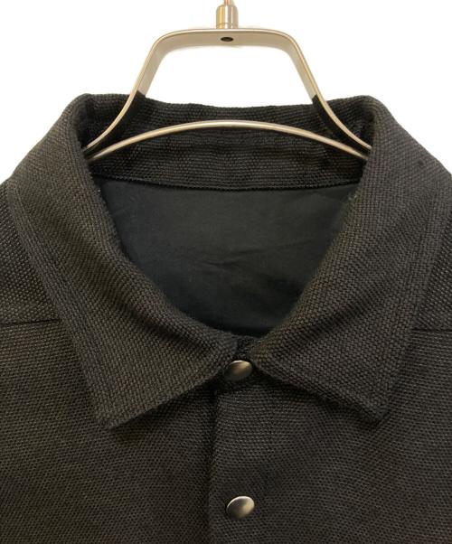 RICK OWENS（リックオウエンス）RICK OWENS (リックオウエンス) OUTER SHIRT ブラウンブラック サイズ:48の古着・服飾アイテム