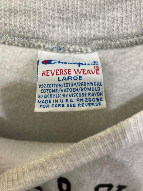 Champion REVERSE WEAVE（チャンピオン リバース ウィーブ）Champion REVERSE WEAVE (チャンピオン リバース ウィーブ) 90`s リバーシブルジャケット グレー サイズ:Lの古着・服飾アイテム