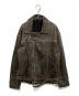 ZARA（ザラ）の古着「ヴィンテージ加工ラムレザージャケット」｜ブラック