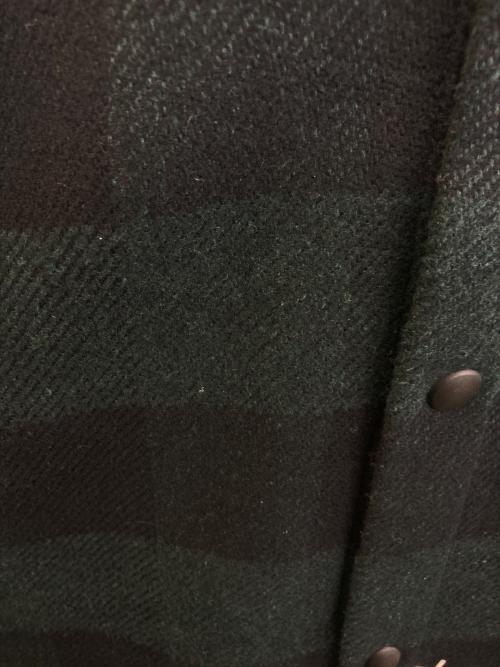 Palm Angels（パーム エンジェルス）Palm Angels (パーム エンジェルス) Check Logo Hooded Overshirt グリーン サイズ:Mの古着・服飾アイテム