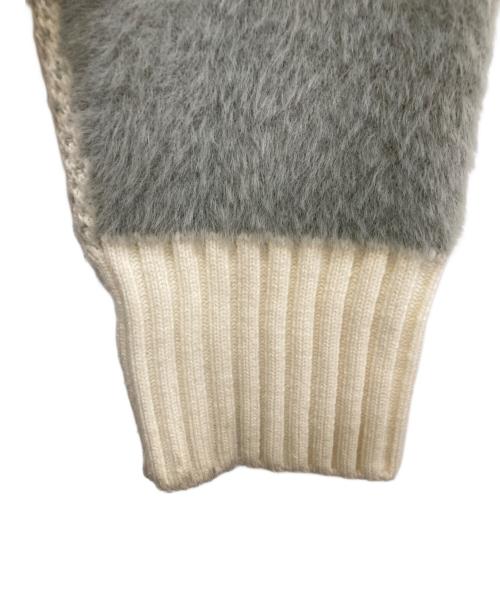 FenG CHen WANG（フェンチェンワン）FENG CHEN WANG (フェンチェンワン) Jacquard Pullover Sweater グレー サイズ:Ｍの古着・服飾アイテム