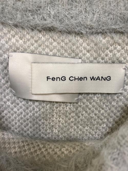 FenG CHen WANG（フェンチェンワン）FENG CHEN WANG (フェンチェンワン) Jacquard Pullover Sweater グレー サイズ:Ｍの古着・服飾アイテム