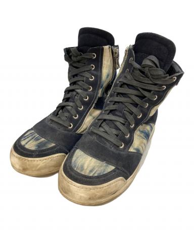 中古・古着通販】BALMAIN (バルマン) デニムハイカットスニーカー