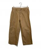 AURALEEオーラリー）の古着「Finx Moleskin Wide Pants」｜ブラウン