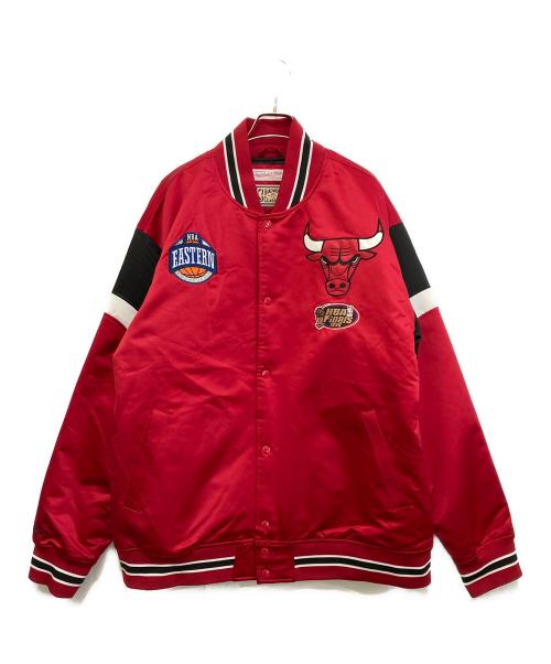 MITCHELL & NESS（ミッチェルアンドネス）MITCHELL & NESS (ミッチェルアンドネス) スタジャン レッド サイズ:2XLの古着・服飾アイテム
