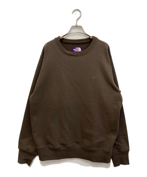 THE NORTHFACE PURPLELABEL（ザ・ノースフェイス パープルレーベル）THE NORTHFACE PURPLELABEL (ザ・ノースフェイス パープルレーベル) Field Crewneck Sweatshirt ブラウン サイズ:XLの古着・服飾アイテム