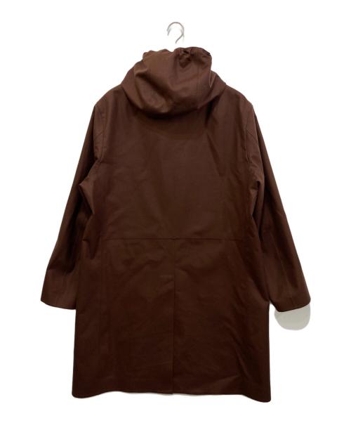MACKINTOSH（マッキントッシュ）MACKINTOSH (マッキントッシュ) TOMORROW LAND (トゥモローランド) 別注GRANISH ウールボンディング フーデッドコート ブラウン サイズ:40の古着・服飾アイテム