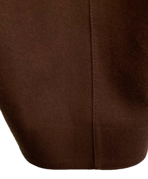 MACKINTOSH（マッキントッシュ）MACKINTOSH (マッキントッシュ) TOMORROW LAND (トゥモローランド) 別注GRANISH ウールボンディング フーデッドコート ブラウン サイズ:40の古着・服飾アイテム