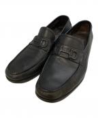 Salvatore Ferragamoサルヴァトーレ フェラガモ）の古着「ガンチーニビットローファー　16881」｜ブラック