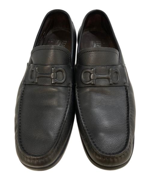 Salvatore Ferragamo（サルヴァトーレ フェラガモ）Salvatore Ferragamo (サルヴァトーレ フェラガモ) ガンチーニビットローファー　16881 ブラック サイズ:8　1/2の古着・服飾アイテム