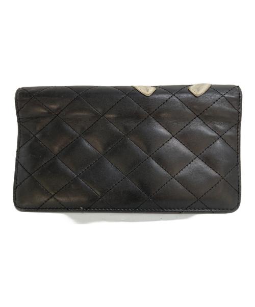CHANEL（シャネル）CHANEL (シャネル) カンボンライン ココマーク長財布 ブラックの古着・服飾アイテム
