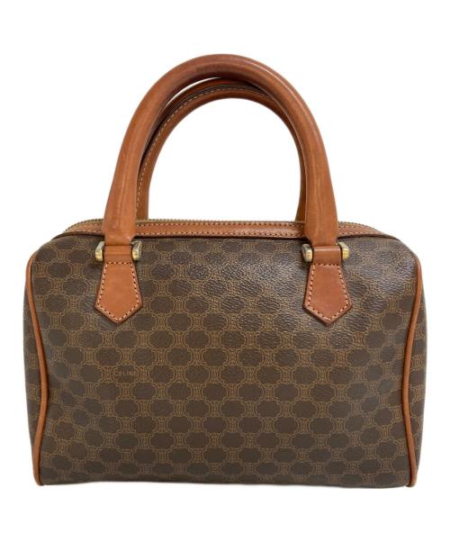 CELINE（セリーヌ）CELINE (セリーヌ) マカダム柄ミニボストンバッグ ブラウンの古着・服飾アイテム