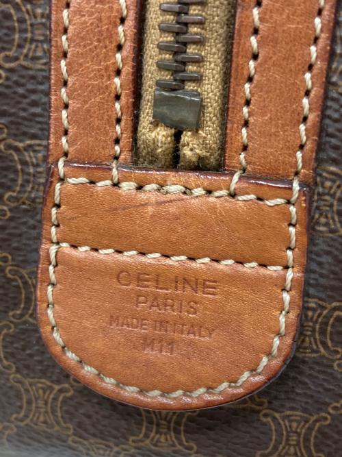 CELINE（セリーヌ）CELINE (セリーヌ) マカダム柄ミニボストンバッグ ブラウンの古着・服飾アイテム