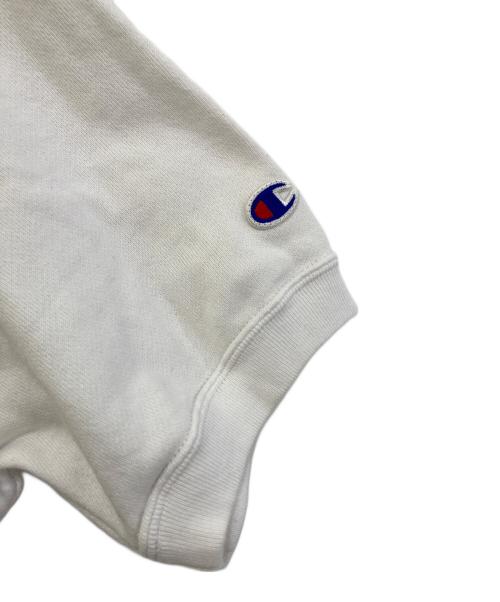 stussy（ステューシー）stussy (ステューシー) Champion (チャンピオン) 半袖スウェット ホワイト サイズ:Sの古着・服飾アイテム