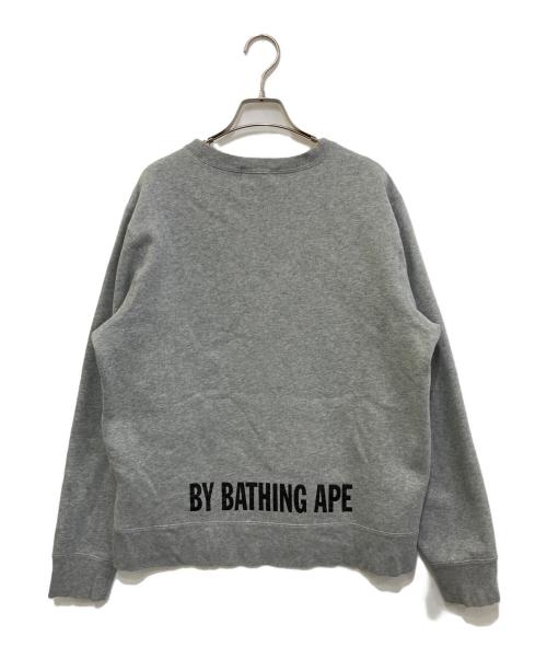 A BATHING APE（ア ベイシング エイプ）A BATHING APE (ア ベイシング エイプ) プリントスウェット グレー サイズ:Lの古着・服飾アイテム