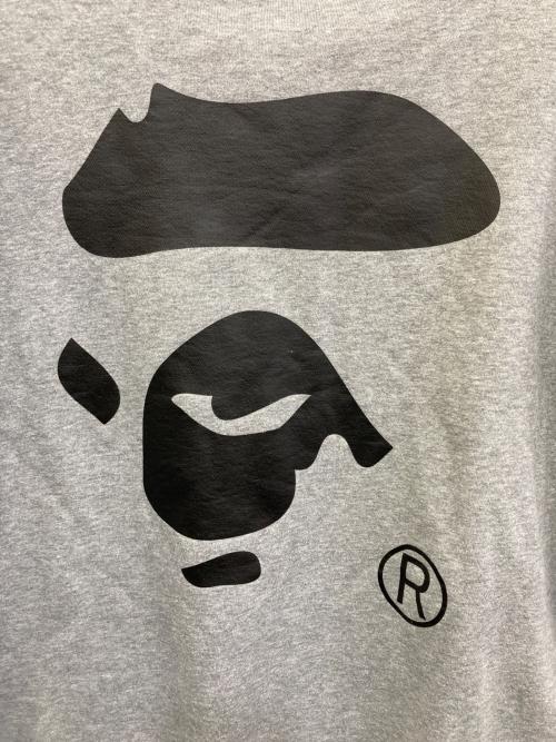 A BATHING APE（ア ベイシング エイプ）A BATHING APE (ア ベイシング エイプ) プリントスウェット グレー サイズ:Lの古着・服飾アイテム