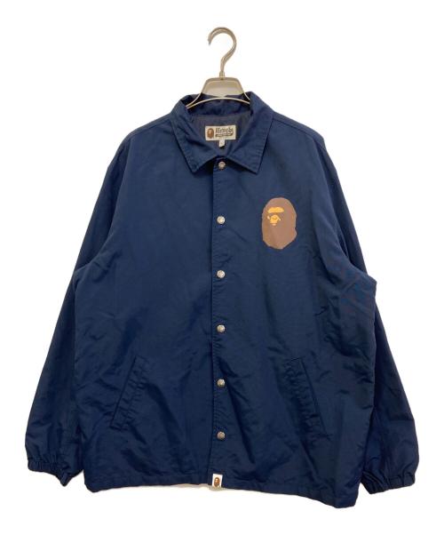 A BATHING APE（ア ベイシング エイプ）A BATHING APE (ア ベイシング エイプ) コーチジャケット ネイビー サイズ:Lの古着・服飾アイテム