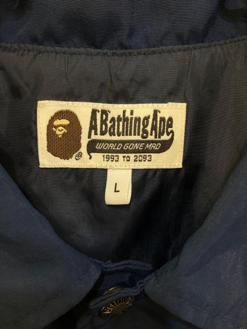 A BATHING APE（ア ベイシング エイプ）A BATHING APE (ア ベイシング エイプ) コーチジャケット ネイビー サイズ:Lの古着・服飾アイテム