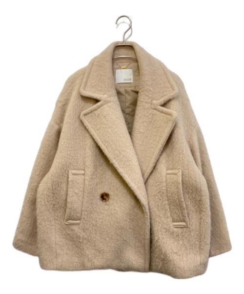 COLLAGE GALLARDAGALANTE（コラージュ ガリャルダガランテ）COLLAGE GALLARDAGALANTE (コラージュ ガリャルダガランテ) ウール混シャギーPコート ベージュ サイズ:FREEの古着・服飾アイテム