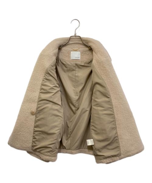 COLLAGE GALLARDAGALANTE（コラージュ ガリャルダガランテ）COLLAGE GALLARDAGALANTE (コラージュ ガリャルダガランテ) ウール混シャギーPコート ベージュ サイズ:FREEの古着・服飾アイテム