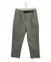 GOLDWIN（ゴールドウイン）の古着「One Tuck Tapered Stretch Twill Pants」｜グレー