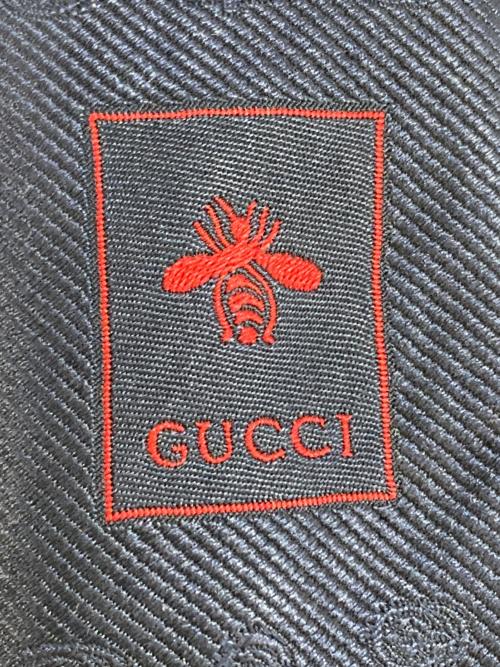 GUCCI（グッチ）GUCCI (グッチ) シルク ホースビット ダブルG ネクタイ ネイビー サイズ:-の古着・服飾アイテム