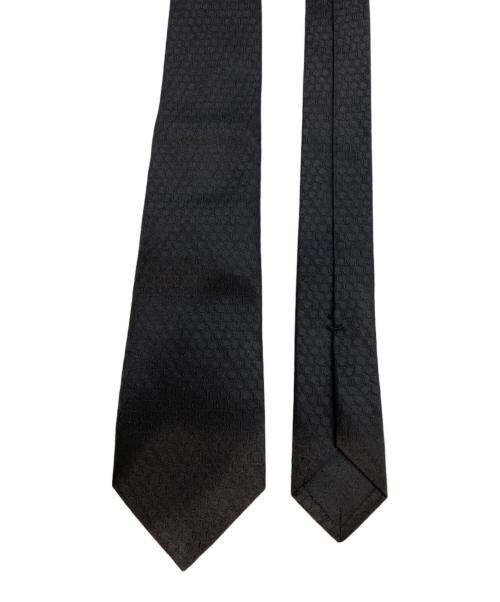 GUCCI（グッチ）GUCCI (グッチ) シルクネクタイ ブラック サイズ:148×7の古着・服飾アイテム