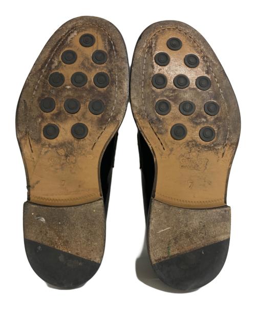 GUCCI（グッチ）GUCCI (グッチ) Uチップコインローファー　794790 ブラック サイズ:7の古着・服飾アイテム