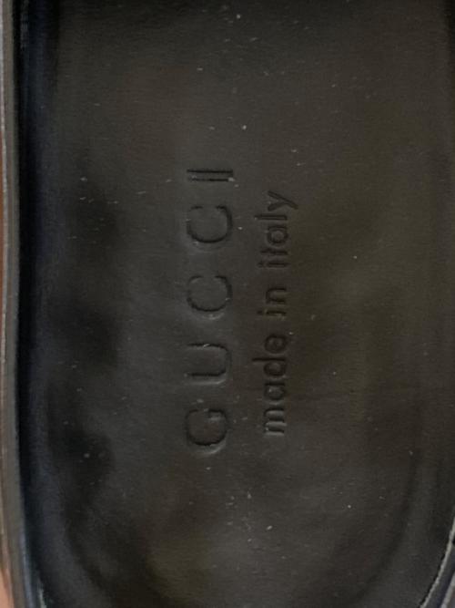 GUCCI（グッチ）GUCCI (グッチ) Uチップコインローファー　794790 ブラック サイズ:7の古着・服飾アイテム