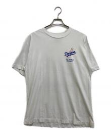 madhappy×Cooperstown（マッドハッピー×クーパーズタウン）の古着「プリントTシャツ」｜ホワイト